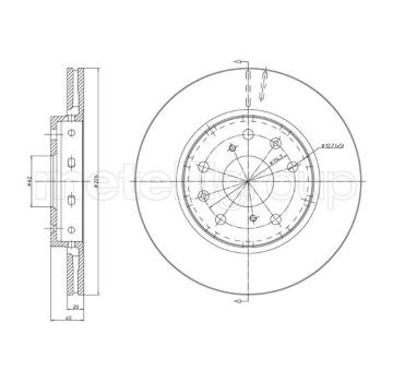 Brzdový kotouč METELLI 23-1217C