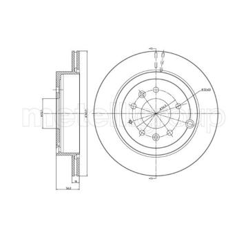 Brzdový kotouč METELLI 23-1222C