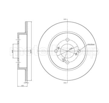 Brzdový kotouč METELLI 23-1256C