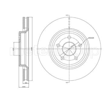 Brzdový kotouč METELLI 23-1278C