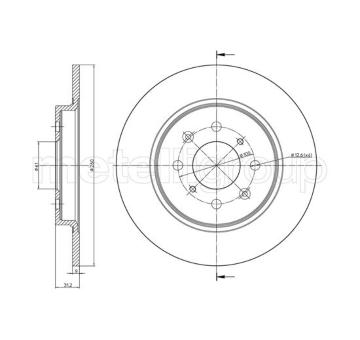 Brzdový kotouč METELLI 23-1311C