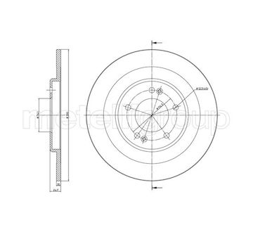 Brzdový kotouč METELLI 23-1387C