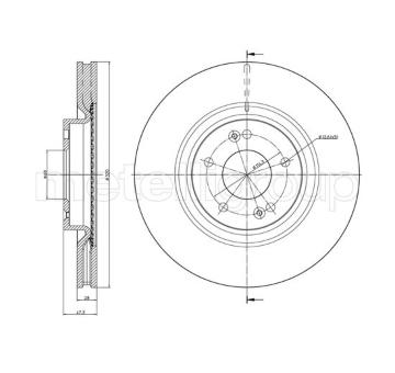 Brzdový kotouč METELLI 23-1403C