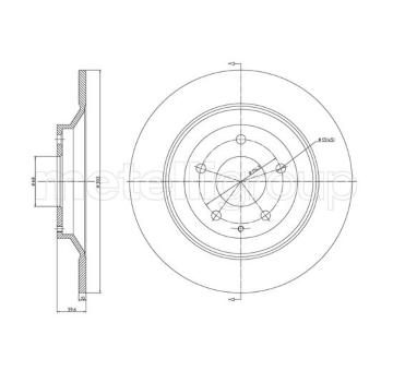 Brzdový kotouč METELLI 23-1456C