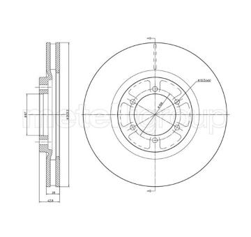 Brzdový kotouč METELLI 23-1537C