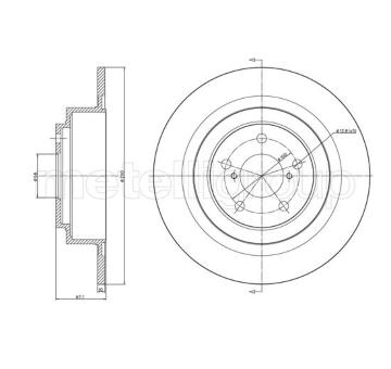 Brzdový kotouč METELLI 23-1544C
