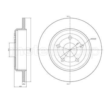 Brzdový kotouč METELLI 23-1564C
