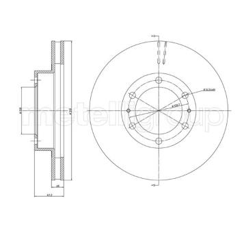 Brzdový kotouč METELLI 23-1565