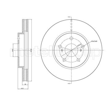 Brzdový kotouč METELLI 23-1577C