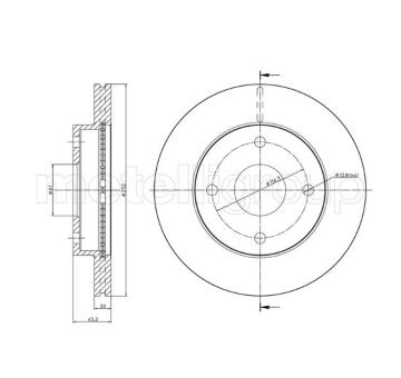 Brzdový kotouč METELLI 23-1578