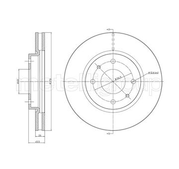 Brzdový kotouč METELLI 23-1579C