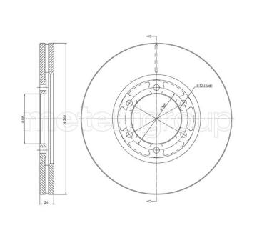 Brzdový kotouč METELLI 23-1647