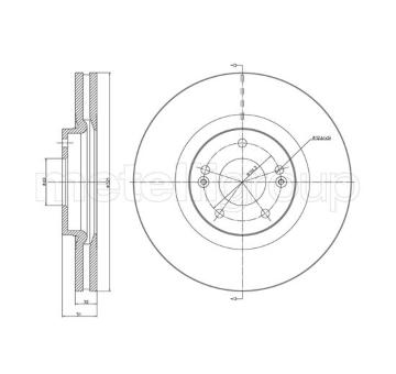 Brzdový kotouč METELLI 23-1701C