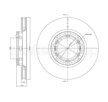 Brzdový kotouč METELLI 23-1722C