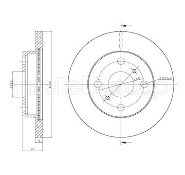 Brzdový kotouč METELLI 23-1735