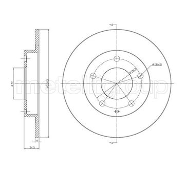 Brzdový kotouč METELLI 23-1741C