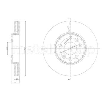 Brzdový kotúč METELLI 23-1793C