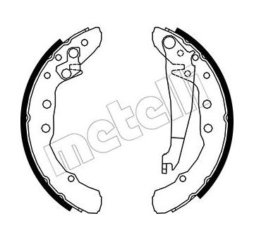 Sada brzdových čelistí METELLI 53-0009