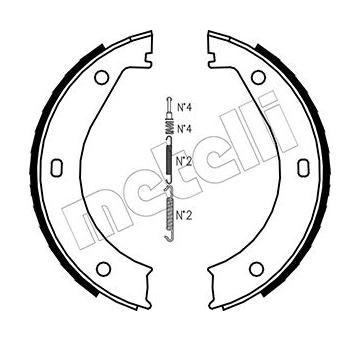 Sada brzd. čeľustí parkov. brzdy METELLI 53-0013K