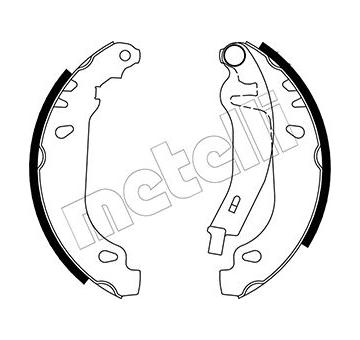Sada brzdových čelistí METELLI 53-0022Y