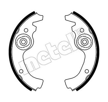 Sada brzdových čelistí METELLI 53-0055