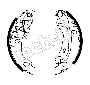 Sada brzdových čelistí METELLI 53-0070