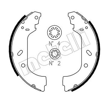 Sada brzdových čeľustí METELLI 53-0074