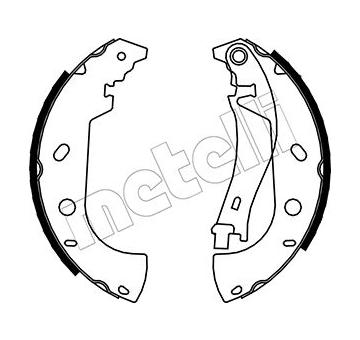 Sada brzdových čelistí METELLI 53-0075