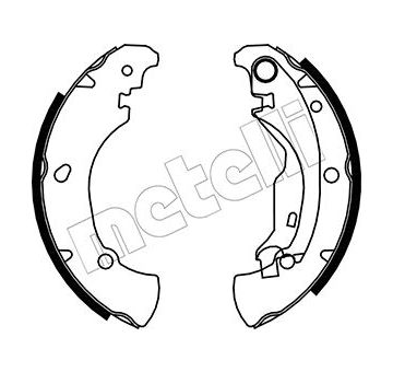 Sada brzdových čelistí METELLI 53-0076