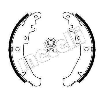 Sada brzdových čelistí METELLI 53-0078