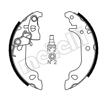 Sada brzdových čelistí METELLI 53-0079
