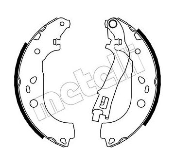 Sada brzdových čelistí METELLI 53-0088
