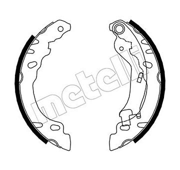Sada brzdových čelistí METELLI 53-0090