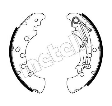 Sada brzdových čelistí METELLI 53-0091
