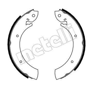 Sada brzdových čelistí METELLI 53-0100