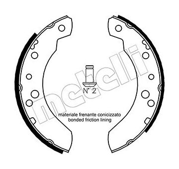 Sada brzdových čelistí METELLI 53-0115