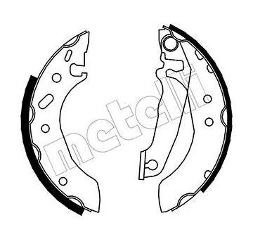 Sada brzdových čelistí METELLI 53-0119