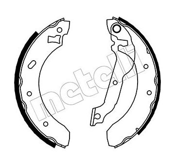 Sada brzdových čelistí METELLI 53-0121