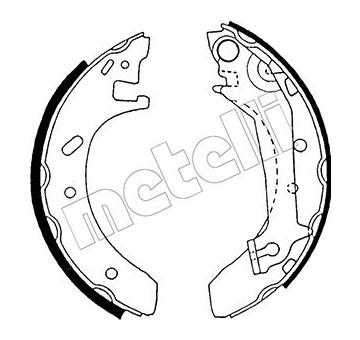 Sada brzdových čelistí METELLI 53-0124