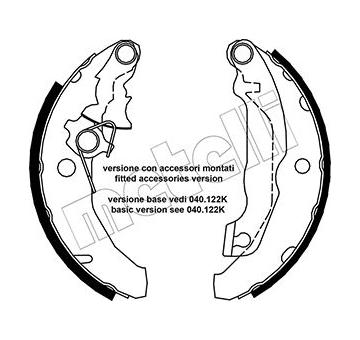 Sada brzdových čelistí METELLI 53-0131Y