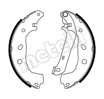 Sada brzdových čelistí METELLI 53-0138