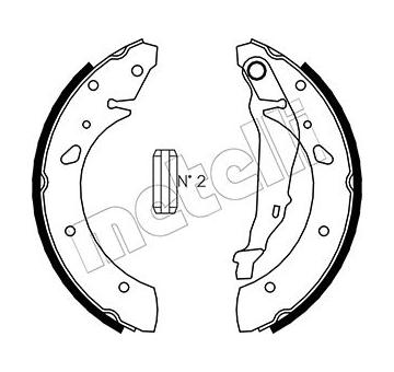 Sada brzdových čelistí METELLI 53-0157