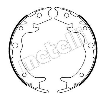 Sada brzdových čelistí, parkovací brzda METELLI 53-0159