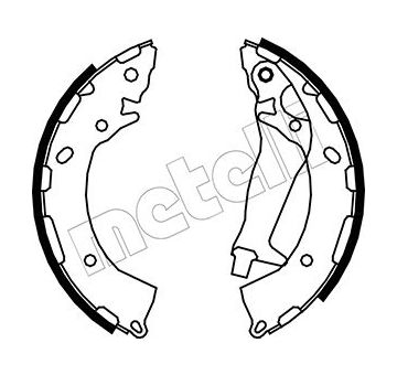 Sada brzdových čelistí METELLI 53-0177