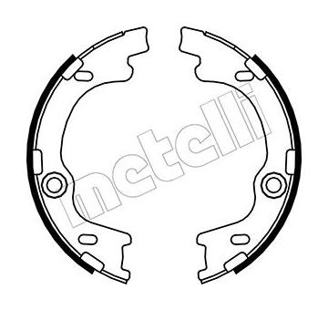 Sada brzdových čelistí, parkovací brzda METELLI 53-0185