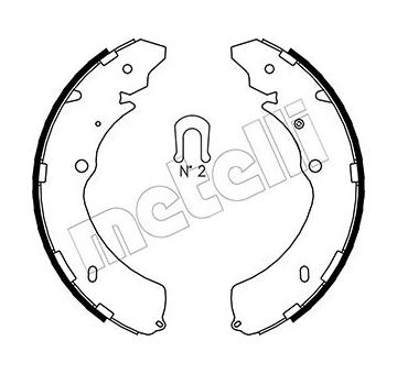 Sada brzdových čelistí METELLI 53-0193