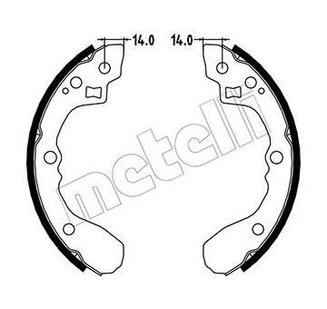 Sada brzdových čelistí METELLI 53-0217