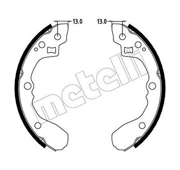 Sada brzdových čelistí METELLI 53-0220