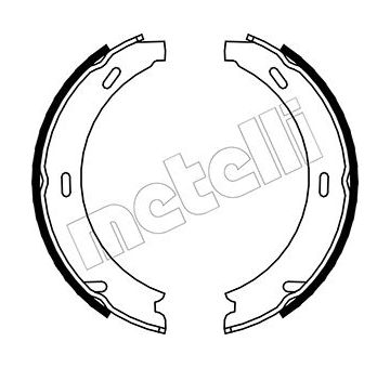 Sada brzdových čelistí, parkovací brzda METELLI 53-0233