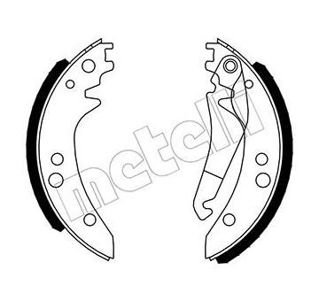 Sada brzdových čelistí METELLI 53-0238